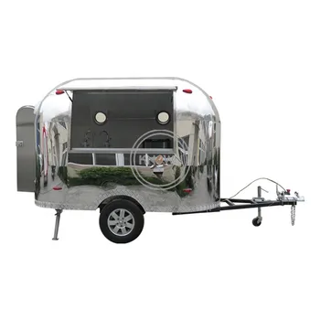 OEM Малка Пътуваща количка за храни от неръждаема стомана с дължина от 3 м, стационарен Ван за продажба, предястие, основно Сладолед, Кафе В САЩ