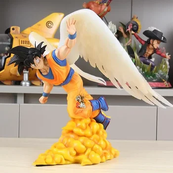 28 см Dragon Ball Аниме Ангел Goku Фигурка PVC Фигурки Сбогом son Goku С Крилата си Модел на Статуята на Кукла Играчки за Събиране на Подаръци