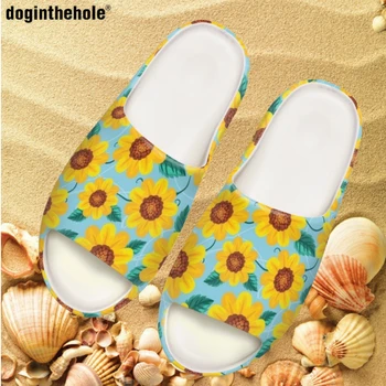Дамски летни чехли с шарени семки Doginthehole, модерни нови кокосови чехли, няколко плажни сандали за ходене на открито