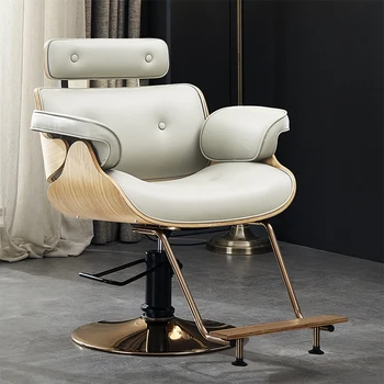Луксозни Эстетичные фризьорски салон стол с флип от облегалката на Фризьорски столове за грижа за косата и лицето Професионална мебели за салони Silla Giratoria