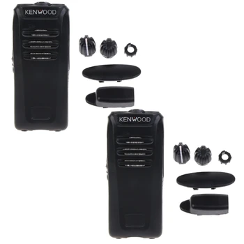 Комплект за ремонт на корпуса 2xReplacement Case + Писалки, Подходящи за Kenwood NX340 NX240 Преден Корпус Ремонтирана Радио Dropship