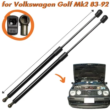 Брой (2) Проверката на Капака за Хечбек на Volkswagen Golf Mk2 1983-1992 г. Преден Капак Газови Пружини, изработени От Въглеродни Влакна Повдигаща Опора Амортисьор