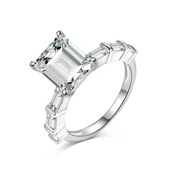Женски пръстен от сребро проба 925 с геометричен модел, универсална серия, модни ниша дизайнерски аксесоари за жени