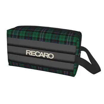 Косметичка с логото на Recaros, Женски козметични органайзер за пътуване, Сладко чанта за съхранение на тоалетни принадлежности