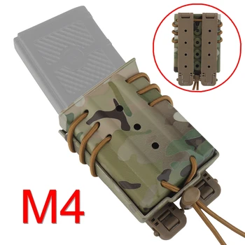 Подсумок M4 Molle Тактически Подсумок 5,56 Ловен Быстросъемный Жилетка Притежателя Mag Bag за CS Еърсофт