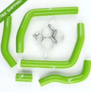Комплект маркуч за охлаждане на зелен силиконов радиатора за Honda CR125 CR 125 2005-2008 06 07