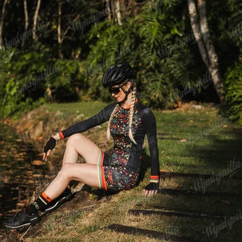 Гащеризон Женски Колоездене Маймуна Дамски дрехи Macaquinho Ciclismo Безплатна доставка в Бразилия Оборудване за колоезденето Bike team
