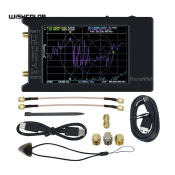 Вектор Мрежов Анализатор Wishcolor 50 khz-1,5 Ghz NanoVNA Vector с 4-инчов LCD-дисплей За Сверхвысокочастотной Антена NanoVNA-H4