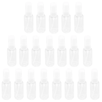 80 БР 30 Мл (1 унция) прозрачни пластмасови бутилки за пръскане мъгла, прозрачни пътни бутилки, преносими резервоари за еднократна употреба с пистолет.
