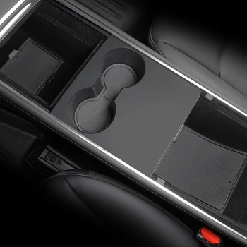13шт Тампон за врата за Tesla Model Y 2019-2021 Аксесоари За интериора, Нескользящие вложки за защита от прах, поставка за чаши