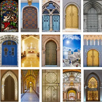 Готовите стикери в религиозния стил, декорация на дома, в мюсюлманския фестивал, водоустойчив винил, 3D тапети, естетически картини, вратата плакат