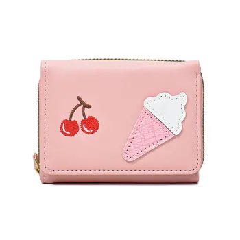 Нова череша-сладолед, проста Мила нежна дамска чанта с голям капацитет, женски противоугонный чантата със защита от размагнетизиране, чанта за карти