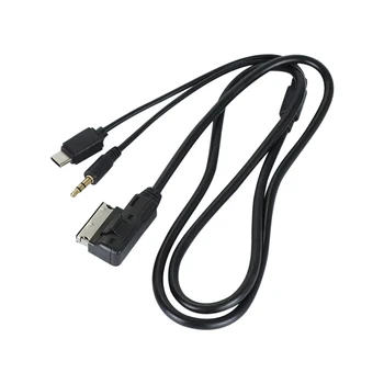 Захранващ кабел за зареждане на автомобилни Интерфейс MDI / AMI към конектора Type-C Кабел за зареждане се използва само за Audi / Volkswagen