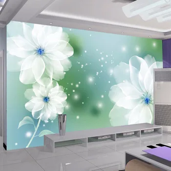 триизмерна стенопис beibehang 3d, тапети за телевизора в голямата спалня, лесна и стилна нетканая плат, фантазийный цвете