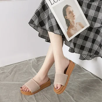 2023 нови стилни сандали, летни дамски чехли, дамски чехли на равна подметка, YK-7107