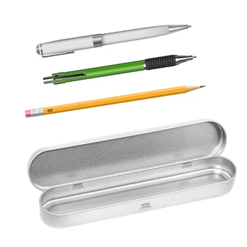 Креативен стилен правоъгълен молив случай премиум-клас, многофункционален молив случай, подходящ за моливи, четки за грим, игли
