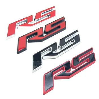 За RS Логото на Емблемата на Стикер на Задния Багажник Chevrolet Aveo, Cruze Malibu Captiva Lacetti Camaro Sail Trax 3D Метален Оформление на Автомобила